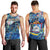 Sint Maarten Men Tank Top Sea Turtle Tropical Pattern