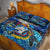 Sint Maarten Quilt Bed Set Sea Turtle Tropical Pattern - Wonder Print Shop