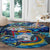 Sint Maarten Round Carpet Sea Turtle Tropical Pattern - Wonder Print Shop