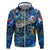 Sint Maarten Zip Hoodie Sea Turtle Tropical Pattern - Wonder Print Shop