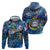 Sint Maarten Zip Hoodie Sea Turtle Tropical Pattern - Wonder Print Shop