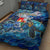 Sint Eustatius Quilt Bed Set Sea Turtle Tropical Pattern - Wonder Print Shop