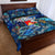 Sint Eustatius Quilt Bed Set Sea Turtle Tropical Pattern - Wonder Print Shop