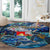 Sint Eustatius Round Carpet Sea Turtle Tropical Pattern - Wonder Print Shop