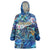 Sint Eustatius Wearable Blanket Hoodie Sea Turtle Tropical Pattern