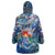 Sint Eustatius Wearable Blanket Hoodie Sea Turtle Tropical Pattern