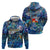 Sint Eustatius Zip Hoodie Sea Turtle Tropical Pattern - Wonder Print Shop