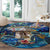 Saint Martin Round Carpet Sea Turtle Tropical Pattern - Wonder Print Shop