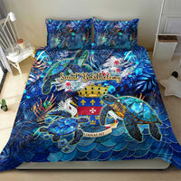 Saint Barthelemy Bedding Set Sea Turtle Tropical Pattern