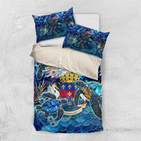 Saint Barthelemy Bedding Set Sea Turtle Tropical Pattern