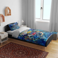 Saint Barthelemy Bedding Set Sea Turtle Tropical Pattern