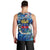 Saint Barthelemy Men Tank Top Sea Turtle Tropical Pattern