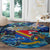 San Andres and Providencia Round Carpet Sea Turtle Tropical Pattern - Wonder Print Shop