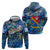 San Andres and Providencia Zip Hoodie Sea Turtle Tropical Pattern - Wonder Print Shop