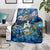 Saba Blanket Sea Turtle Tropical Pattern