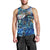 Saba Men Tank Top Sea Turtle Tropical Pattern