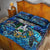 Saba Quilt Bed Set Sea Turtle Tropical Pattern - Wonder Print Shop