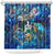 Saba Shower Curtain Sea Turtle Tropical Pattern - Wonder Print Shop