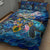 Turks and Caicos Islands Quilt Bed Set Sea Turtle Tropical Pattern - Wonder Print Shop