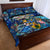 Turks and Caicos Islands Quilt Bed Set Sea Turtle Tropical Pattern - Wonder Print Shop