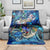 Montserrat Blanket Sea Turtle Tropical Pattern