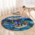 Montserrat Round Carpet Sea Turtle Tropical Pattern - Wonder Print Shop