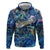 Montserrat Zip Hoodie Sea Turtle Tropical Pattern - Wonder Print Shop