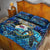 Bay Islands Department Quilt Bed Set Sea Turtle Tropical Pattern - Wonder Print Shop