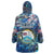 Bay Islands Department Wearable Blanket Hoodie Sea Turtle Tropical Pattern