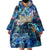 Bay Islands Department Wearable Blanket Hoodie Sea Turtle Tropical Pattern