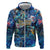 Bay Islands Department Zip Hoodie Sea Turtle Tropical Pattern - Wonder Print Shop