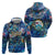 Bay Islands Department Zip Hoodie Sea Turtle Tropical Pattern - Wonder Print Shop