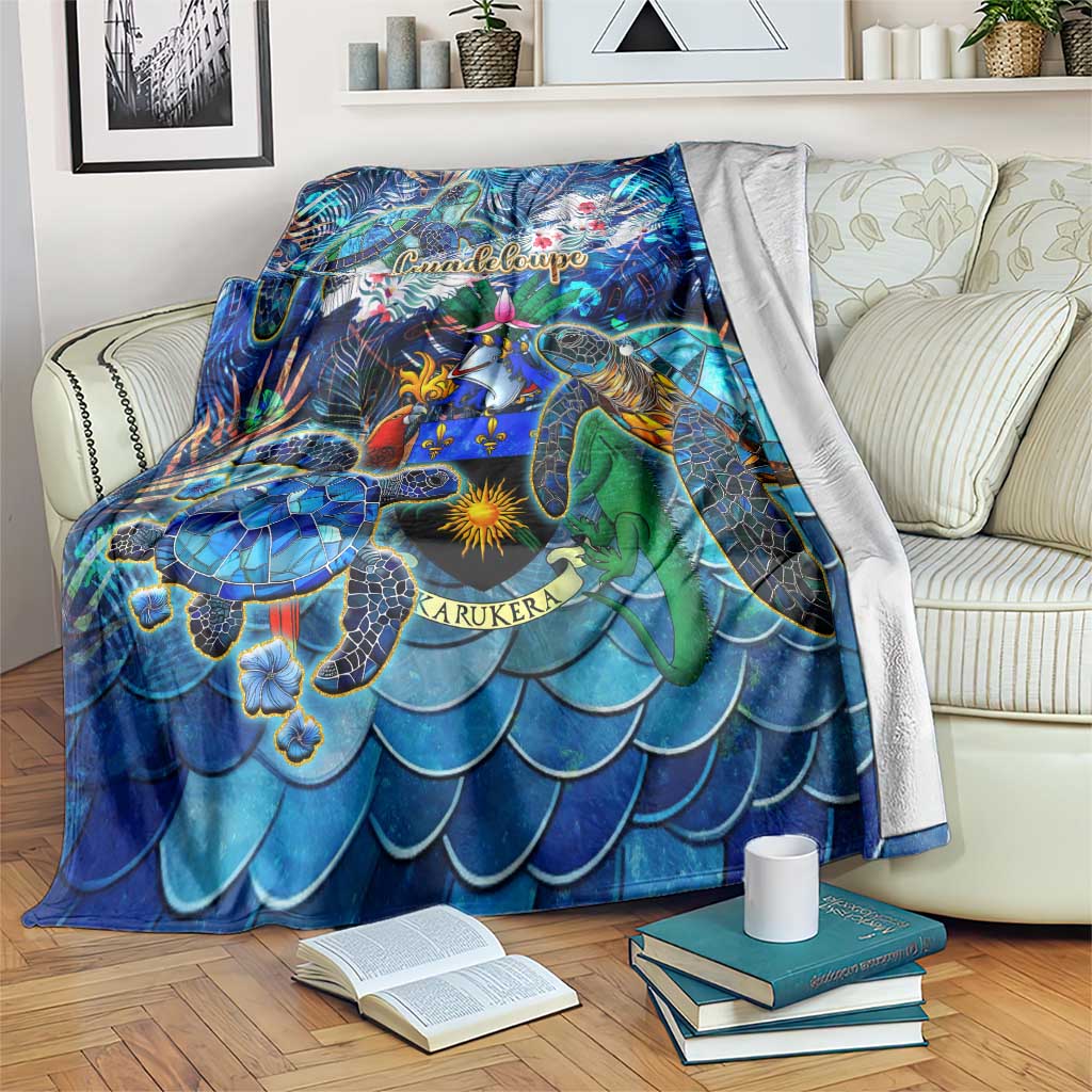 Guadeloupe Blanket Sea Turtle Tropical Pattern