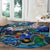 Guadeloupe Round Carpet Sea Turtle Tropical Pattern - Wonder Print Shop