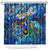 Guadeloupe Shower Curtain Sea Turtle Tropical Pattern - Wonder Print Shop