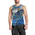 Martinique Men Tank Top Sea Turtle Tropical Pattern