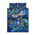 Martinique Quilt Bed Set Sea Turtle Tropical Pattern - Wonder Print Shop