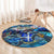 Martinique Round Carpet Sea Turtle Tropical Pattern - Wonder Print Shop