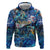 Martinique Zip Hoodie Sea Turtle Tropical Pattern - Wonder Print Shop