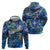 Martinique Zip Hoodie Sea Turtle Tropical Pattern - Wonder Print Shop