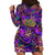 Mardi Gras Hoodie Dress Mask Glitter Art - Wonder Print Shop