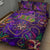 Mardi Gras Quilt Bed Set Mask Glitter Art - Wonder Print Shop