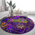 Mardi Gras Round Carpet Mask Glitter Art - Wonder Print Shop