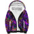 Mardi Gras Sherpa Hoodie Mask Glitter Art - Wonder Print Shop