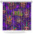 Mardi Gras Shower Curtain Mask Glitter Art - Wonder Print Shop