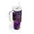 Mardi Gras Tumbler With Handle Mask Glitter Art