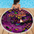 Happy Mardi Gras Beach Blanket Mask Feather Colorfull