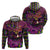 Happy Mardi Gras Hoodie Mask Feather Colorfull - Wonder Print Shop