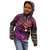 Happy Mardi Gras Kid Hoodie Mask Feather Colorfull - Wonder Print Shop