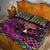 Happy Mardi Gras Quilt Bed Set Mask Feather Colorfull - Wonder Print Shop